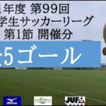 【全ゴール集】 2021年度 第99回 関西学生サッカーリーグ(後期) 第1節
