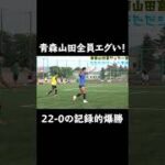 【22-0の爆勝の理由】青森山田高サッカー部のただただシュート動画