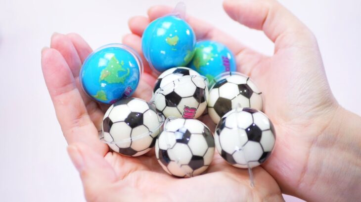 【ASMR】サッカーボールグミ⚽と地球グミ🌎  Trolli Planet Gummy & Soccer Ball Gummy【咀嚼音】