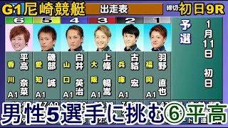 【G1尼崎競艇】大外から男性5選手に挑む⑥平高奈菜