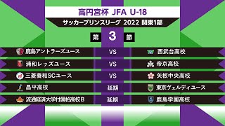 【高円宮杯 JFA U-18 サッカープリンスリーグ2022関東1部】 第3節ダイジェスト