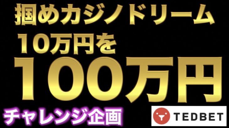 【オンラインカジノ】100万円チャレンジ企画　テッドベット