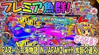 PAスーパー海物語 IN JAPAN2 with 太鼓の達人 ヒゲパチ 第1062話 座ってすぐにプレミア魚群！どうなる？