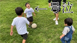 家族みんなでサッカーする【ホームビデオ】【5人家族】