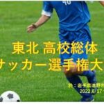 【聖和学園vs野辺地西】東北高校総体サッカー２回戦