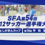 SFA 第54回Ｕ-12サッカー選手権大会 しがぎんカップ・ 平和堂杯【びわ湖放送】