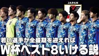 【日本代表】若いメンバーが全盛期を迎えればW杯ベスト8いける説【サッカー日本代表】